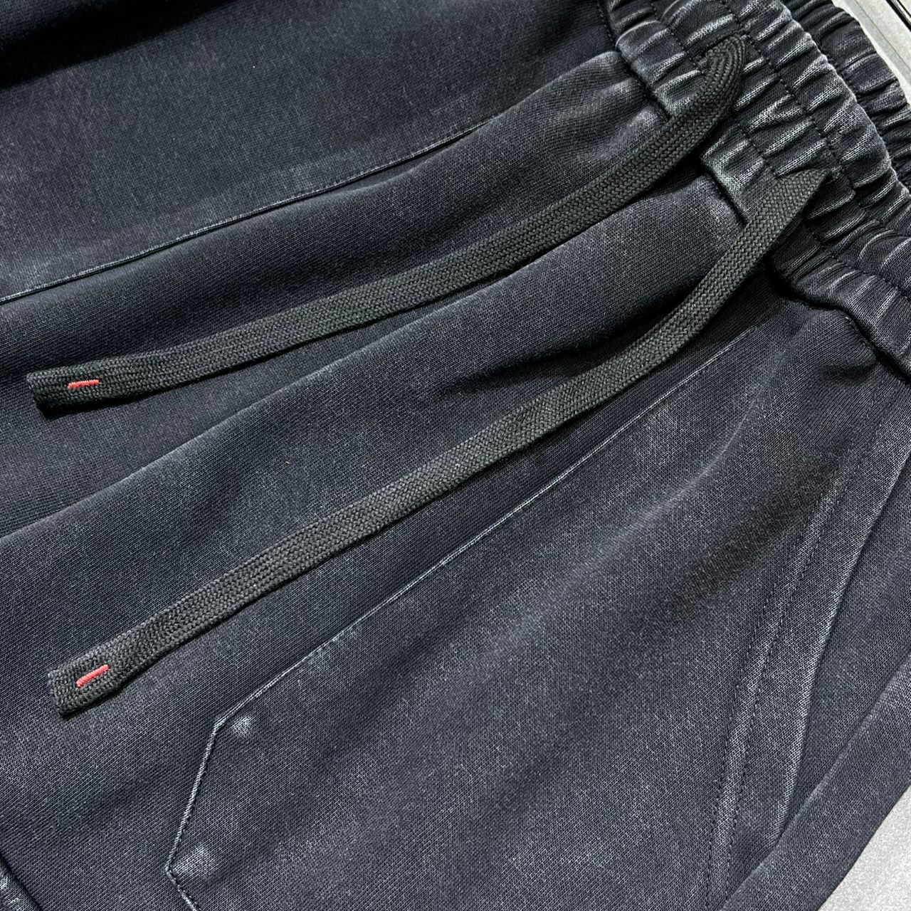 Disney-Inspired Sequined Patchwork Cargo Sweatpants