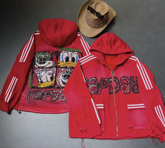 Cartoon Character Streetwear Hoodie